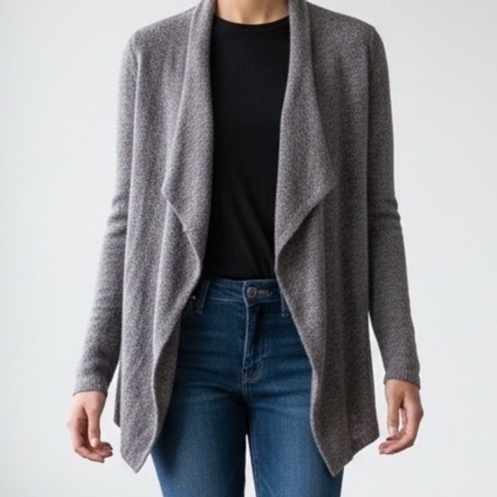 Barefoot Dreams Girls Calypso Wrap CozyChic Lite Pacific Blue‎ Pewter 6/7